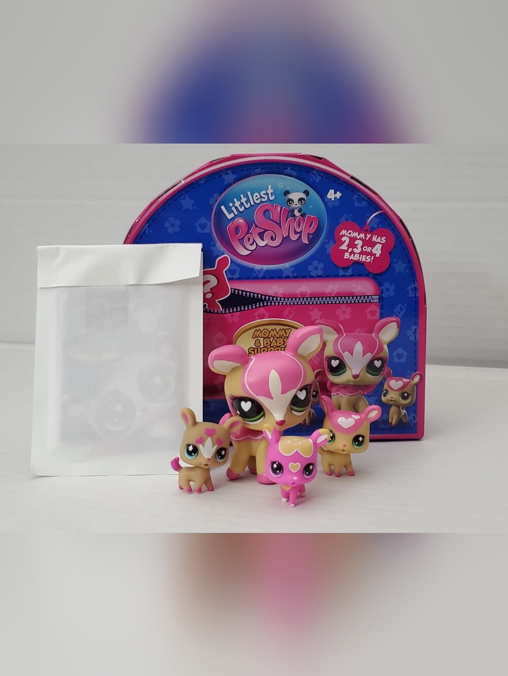 Littlest Pet Shop Mommy Deer With 3 Babies Set